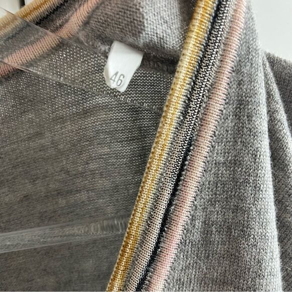 MISSONI M Missoni Vintage Y2K Gray Sweater Tunic Dress with mesh underskirt - Picture 9 of 16
